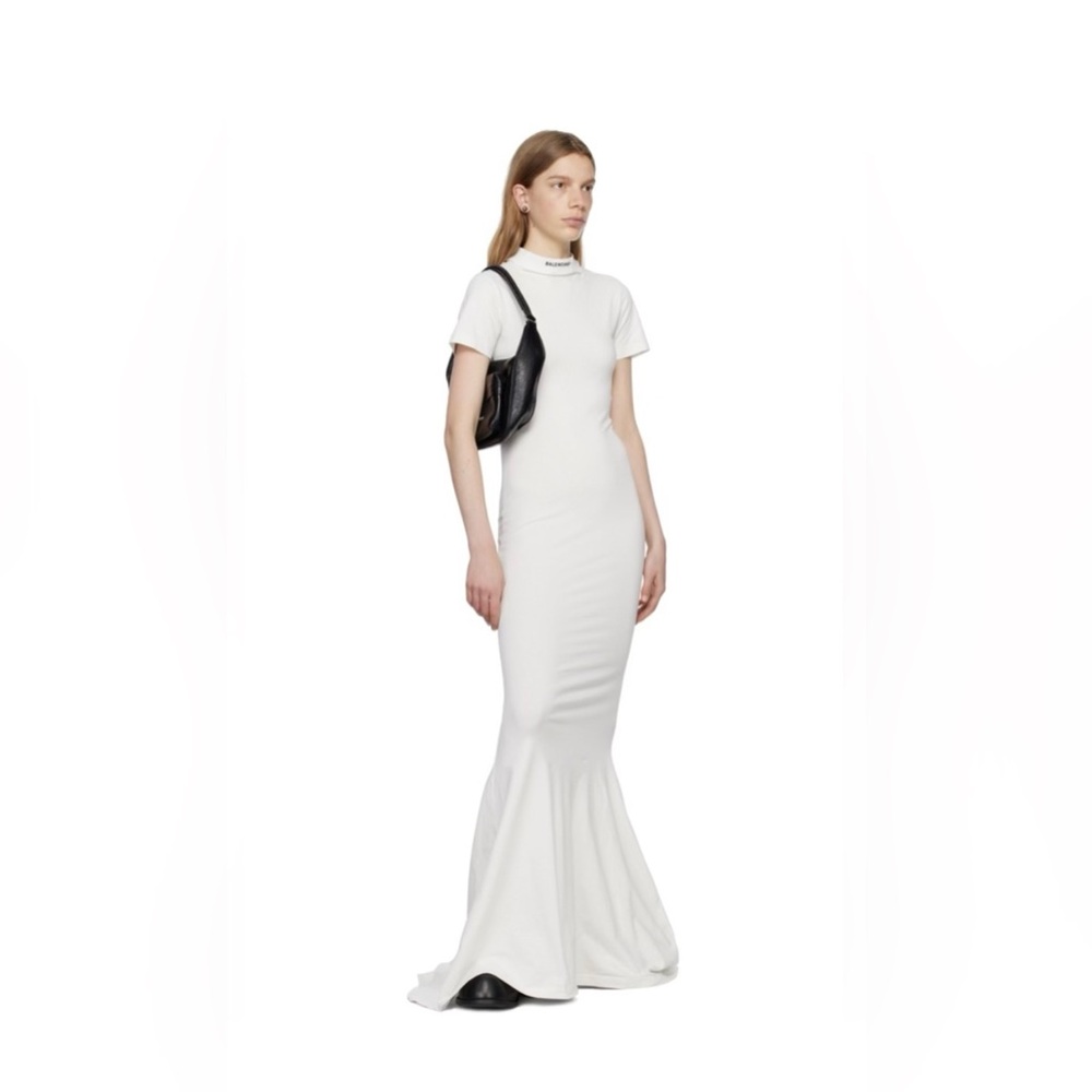Balenciaga Logo Embroidered
Maxi T-Shirt Dress